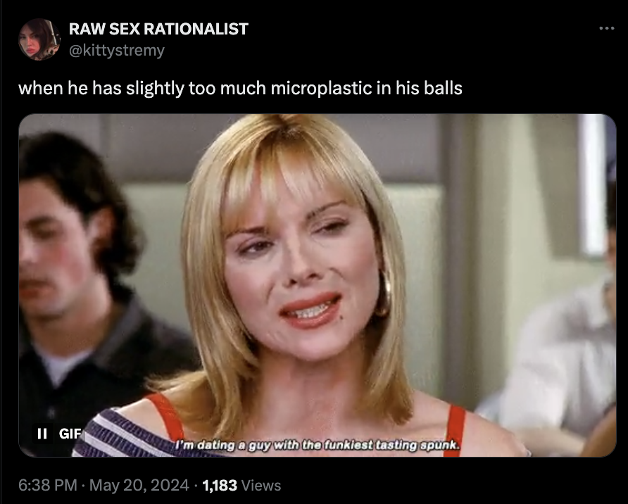 blond - Raw Sex Rationalist when he has slightly too much microplastic in his balls Ii Gif I'm dating a guy with the funkiest tasting spunk. 1,183 Views